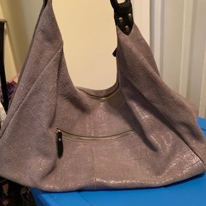 Lola Bernard grey shoulder purse